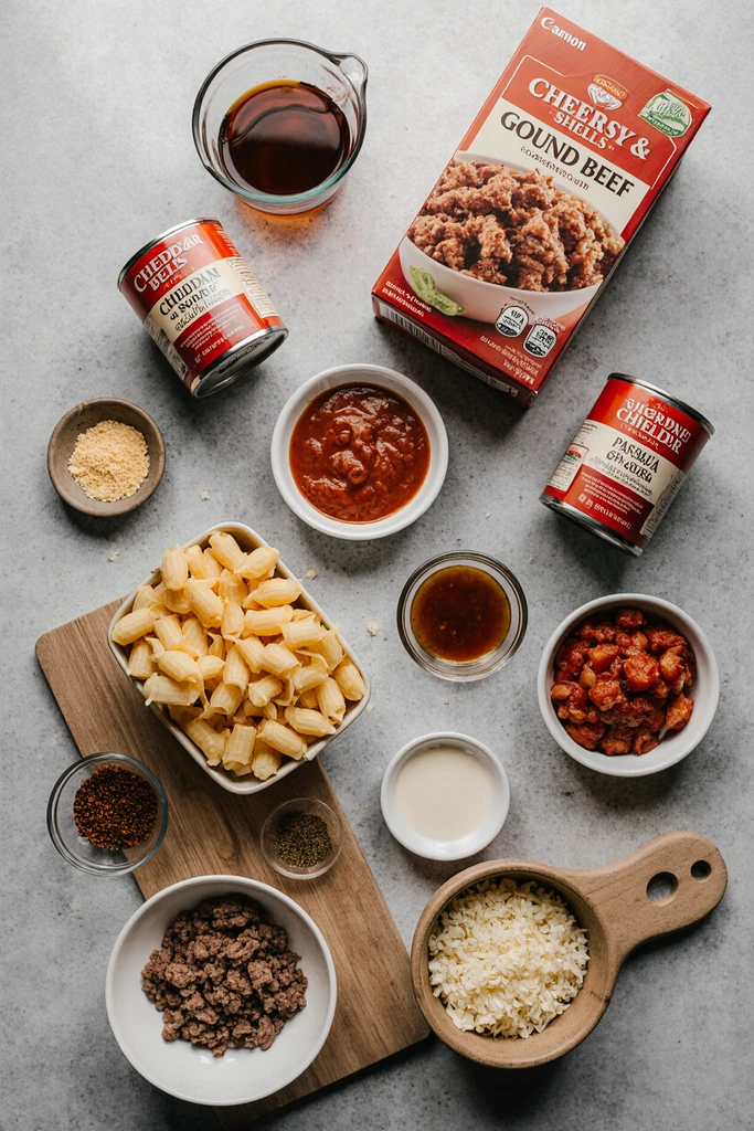 Cheesy Beef and Shells