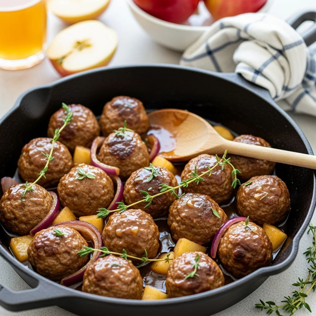Apple Cider Meatballs