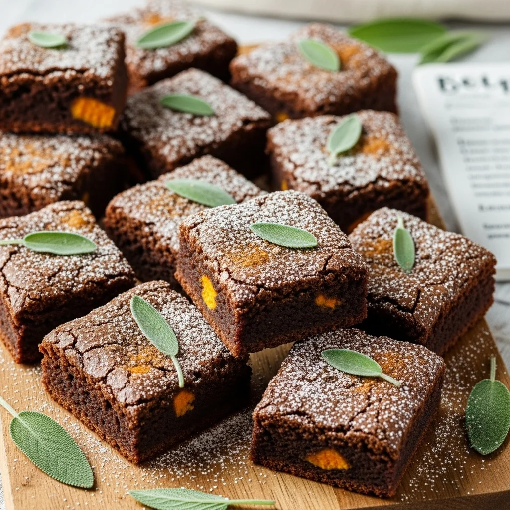 Spiced Sweet Potato Brownies