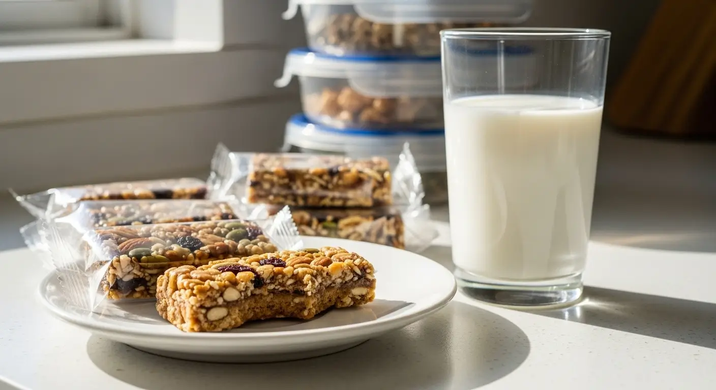 High Protein Banana Oatmeal Bars