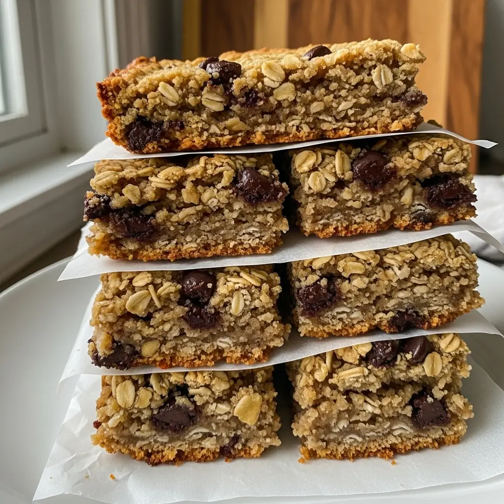 High Protein Banana Oatmeal Bars