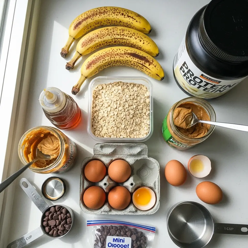High Protein Banana Oatmeal Bars