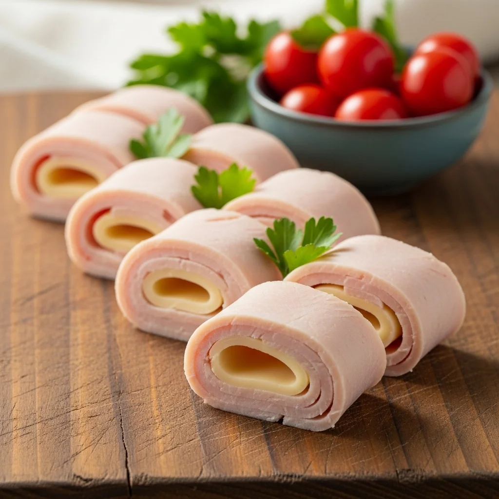 Turkey Deli Meat Rolled With Cheese