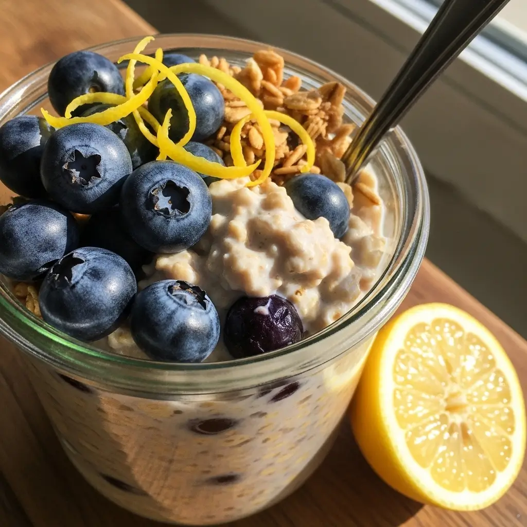 Lemon Blueberry Overnight Oats