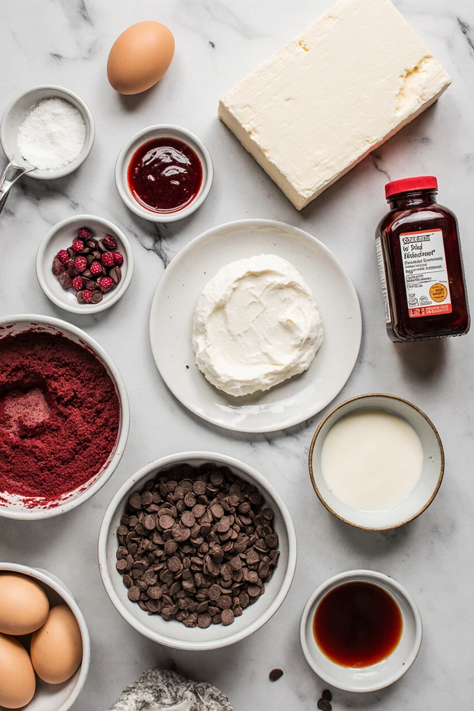 Vampire bite red velvet cheesecake