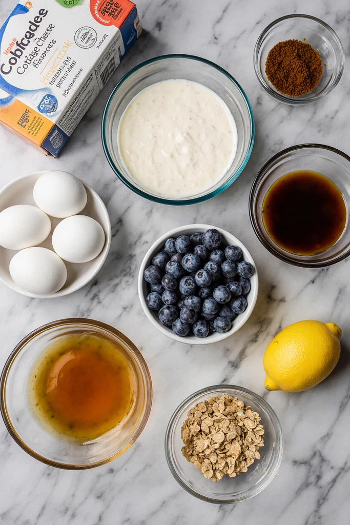 blueberry cottage cheese breakfast bake