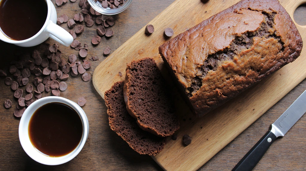 chocolate espresso banana bread