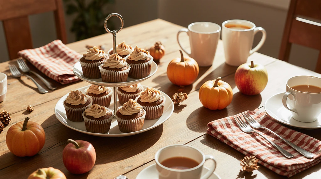 cinnamon apple cider cupcakes