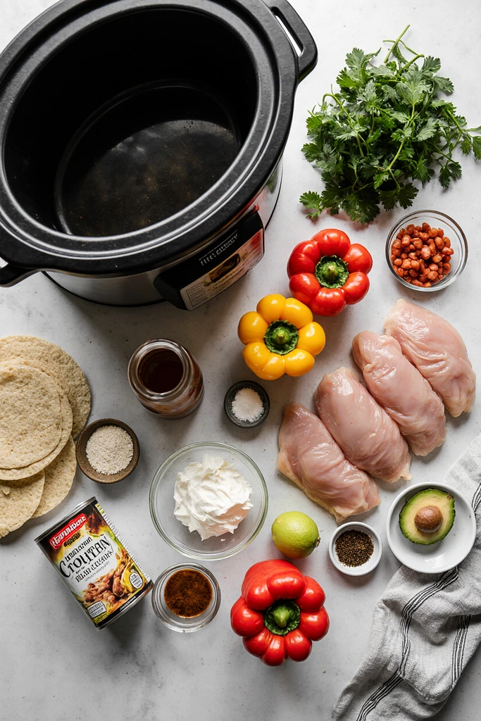 crockpot chicken fajitas