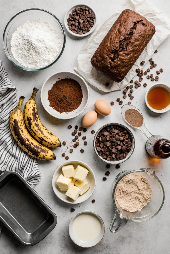 double chocolate banana bread