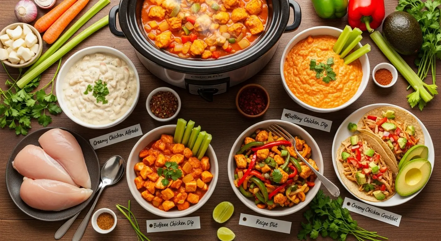 easy chicken crockpot recipes