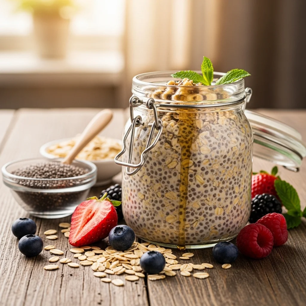 Overnight Oats with Chia Seeds