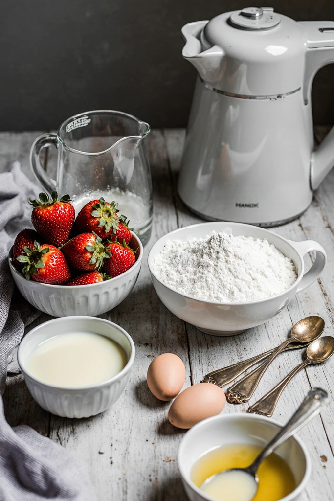 kids friendly strawberry pancakes