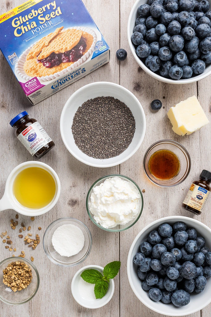 no bake blueberry chia seed pie
