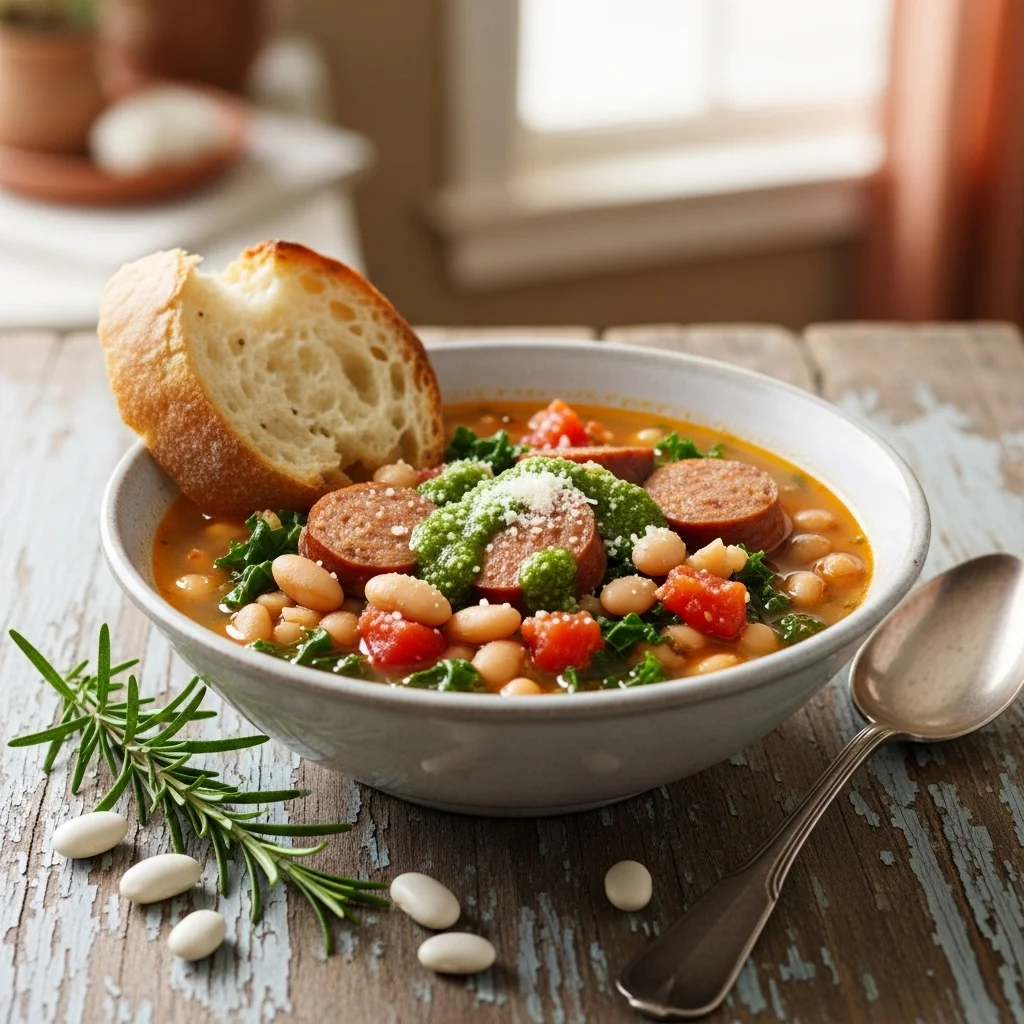 uscan White Bean Soup with Sausage