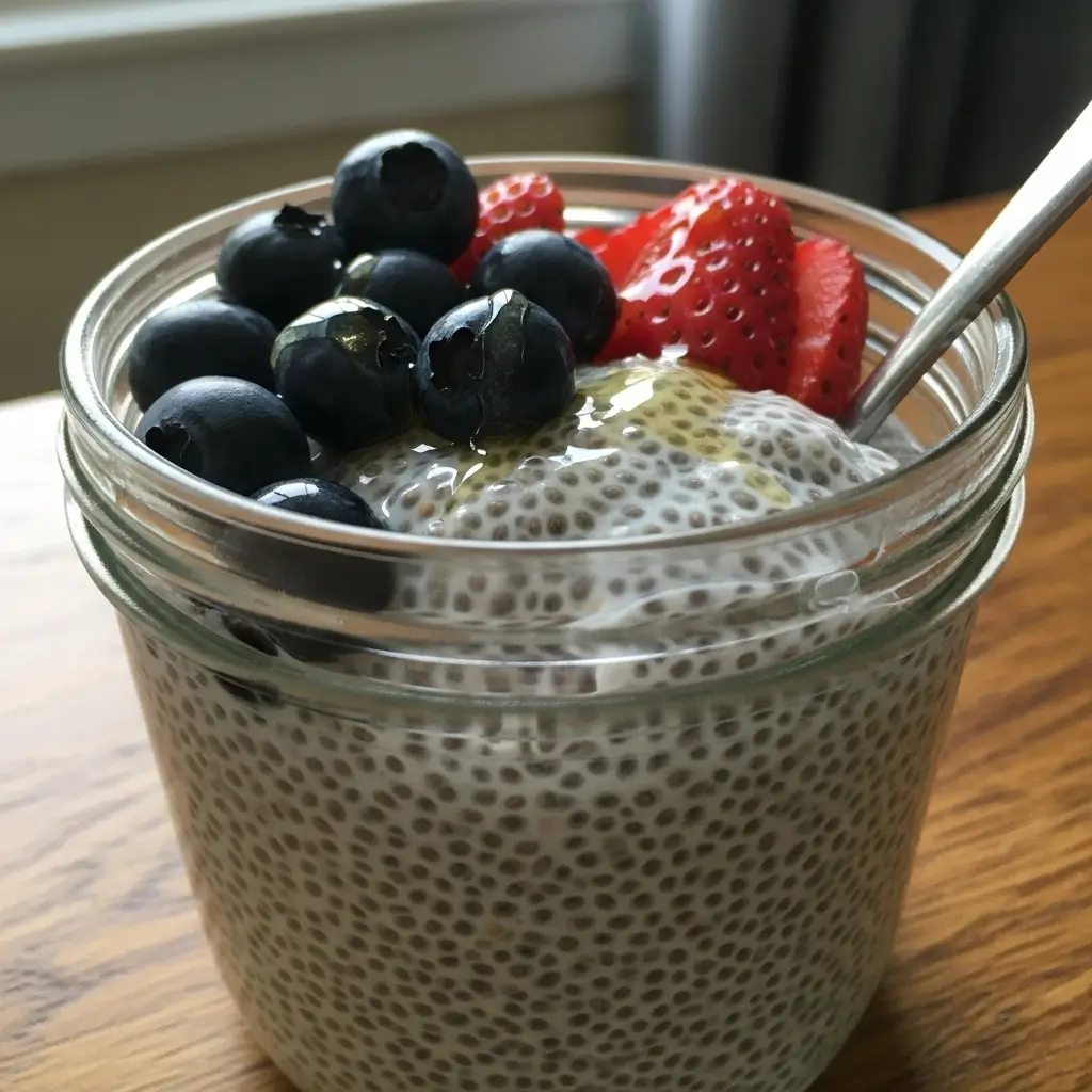 4 ingredient chia pudding
