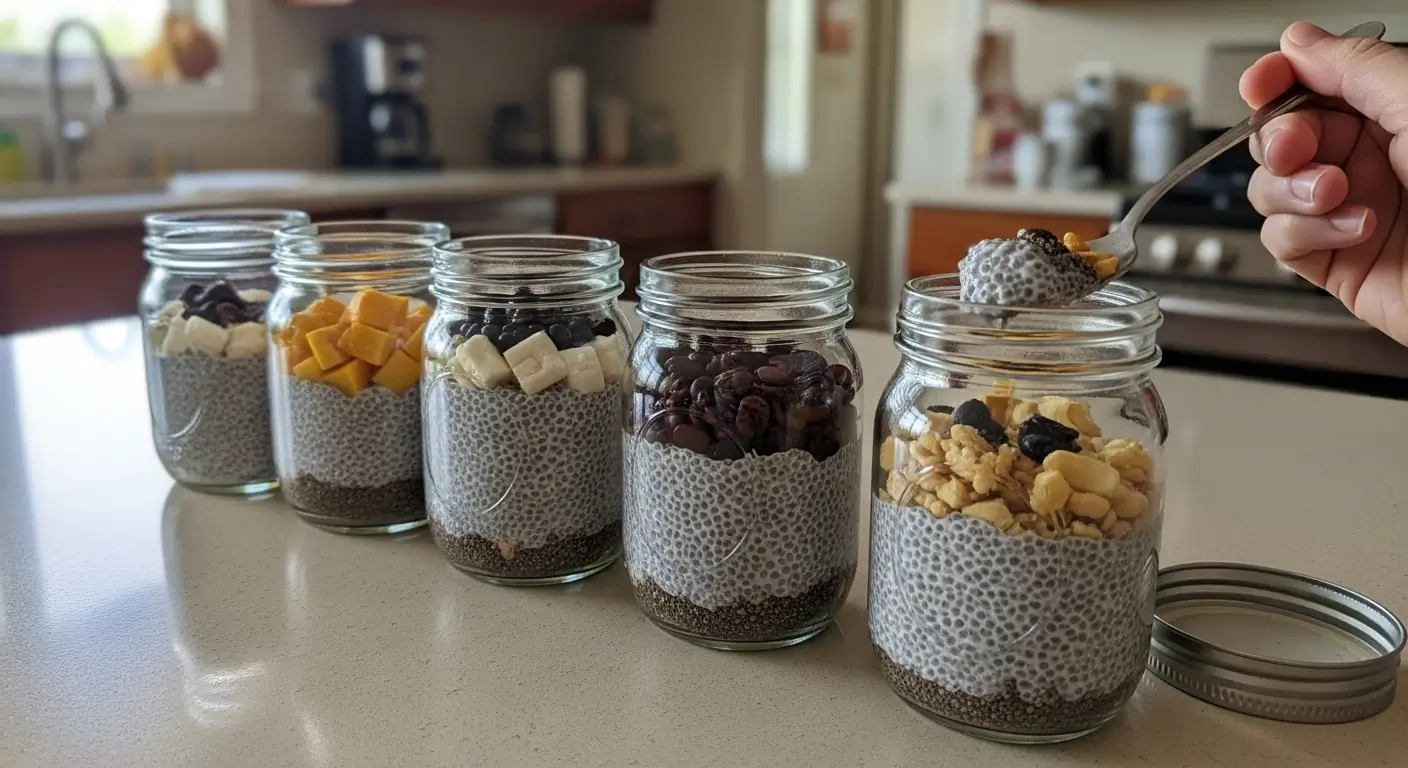 4 ingredient chia pudding