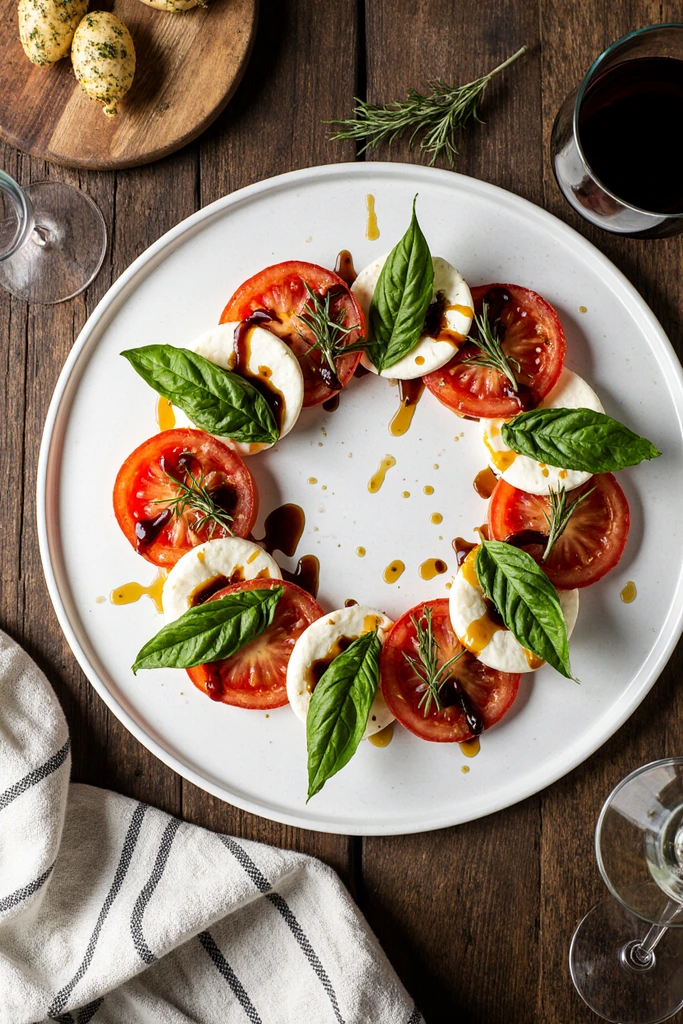 Caprese Christmas wreath
