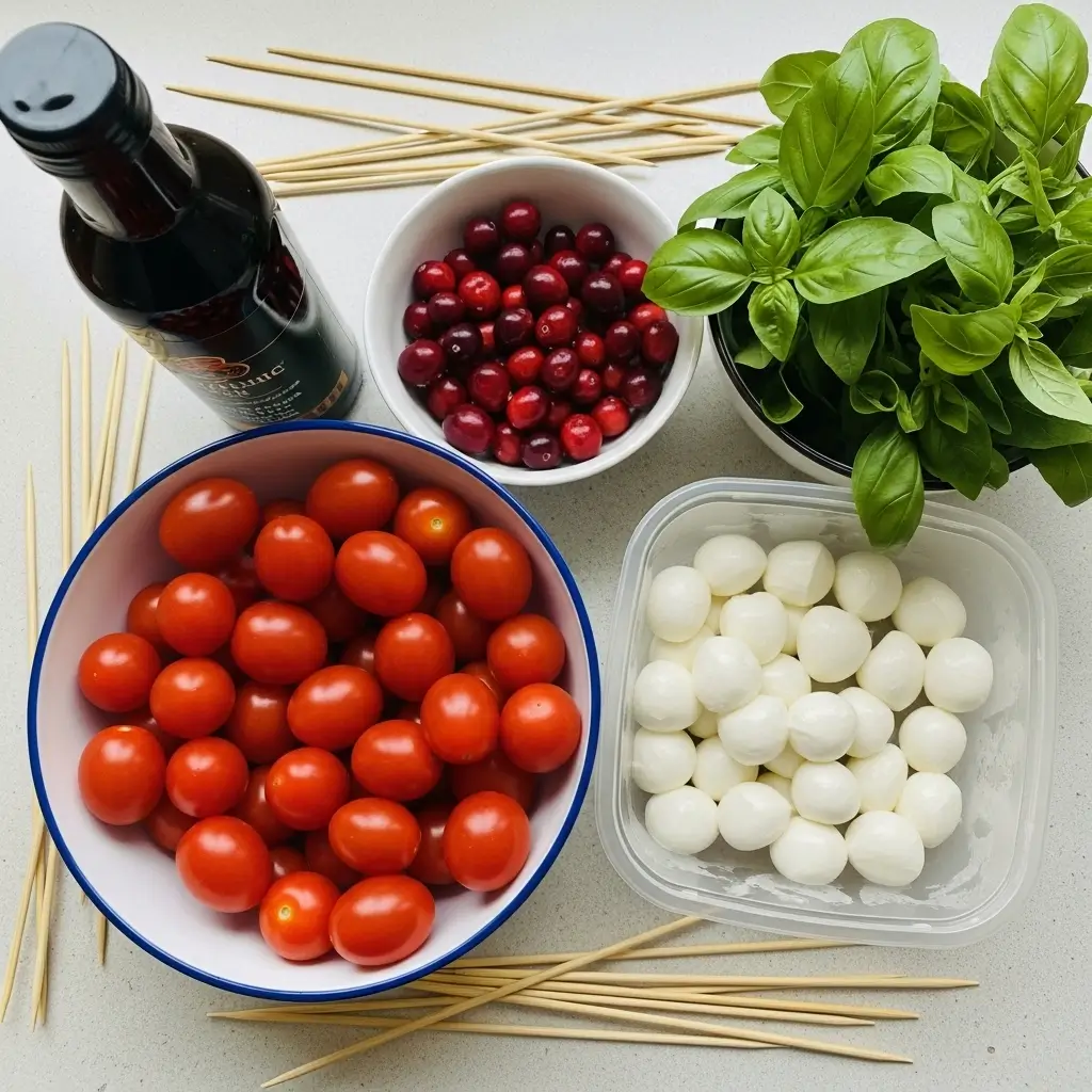Christmas Caprese Skewers