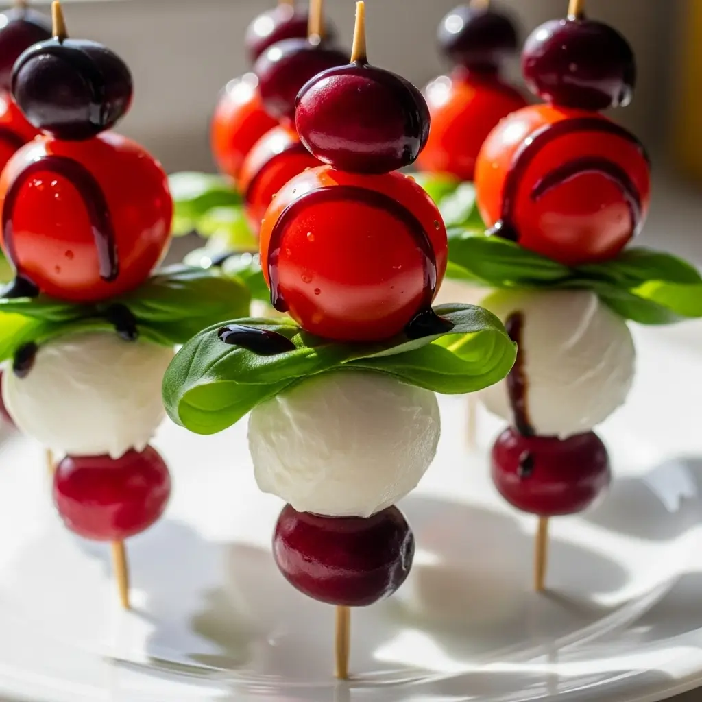 Christmas Caprese Skewers