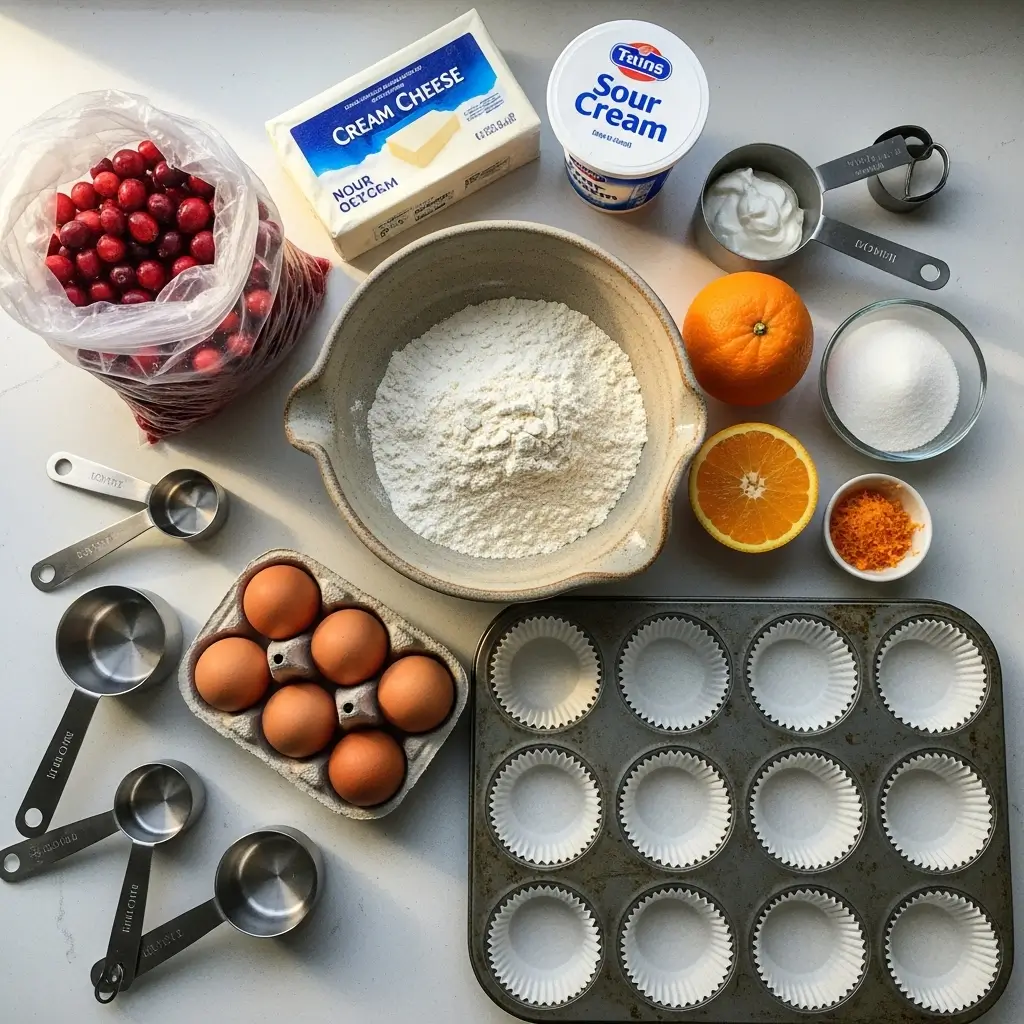 Cranberry Cream Cheese Muffins