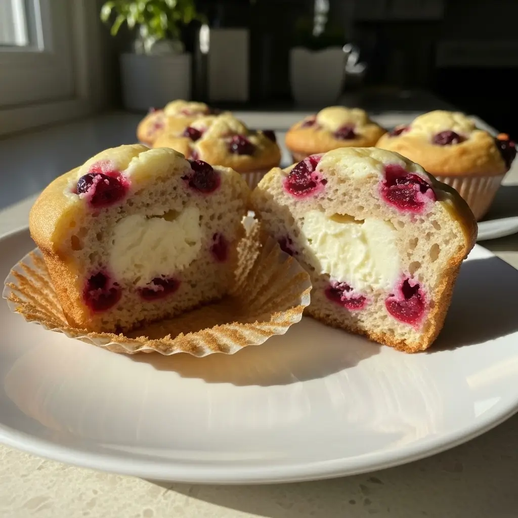 Cranberry Cream Cheese Muffins