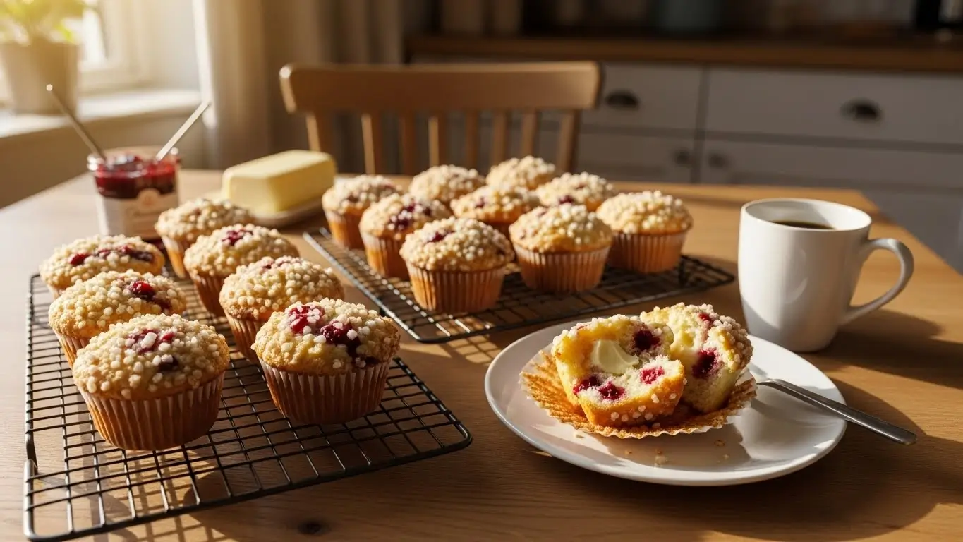 Cranberry Cream Cheese Muffins