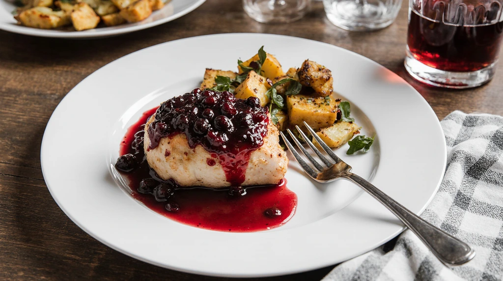 Cranberry Glazed Chicken with Carrots and Sweet Potatoes
