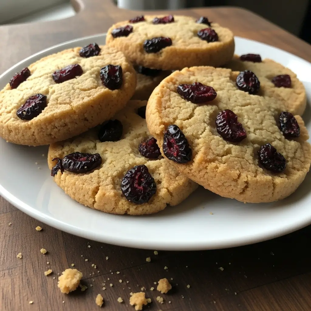 Cranberry Shortbread Cookies