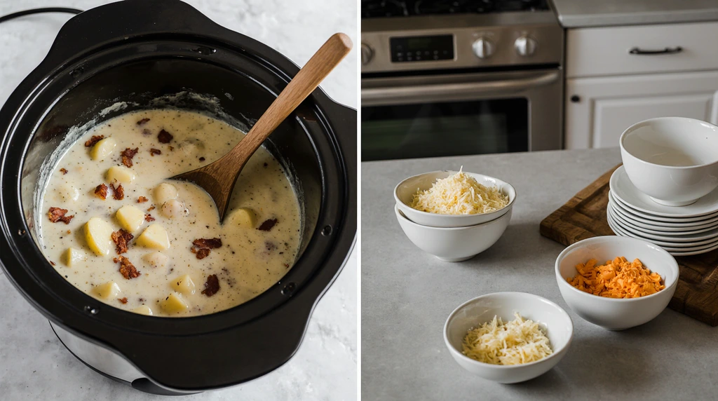 Easy crockpot potato soup