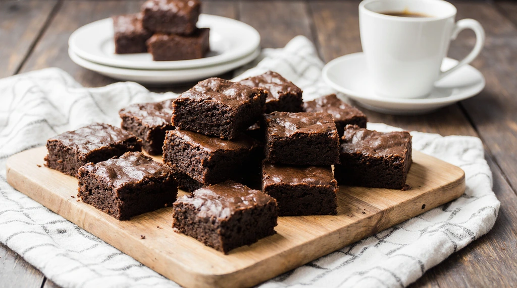 High protein almond flour banana brownies