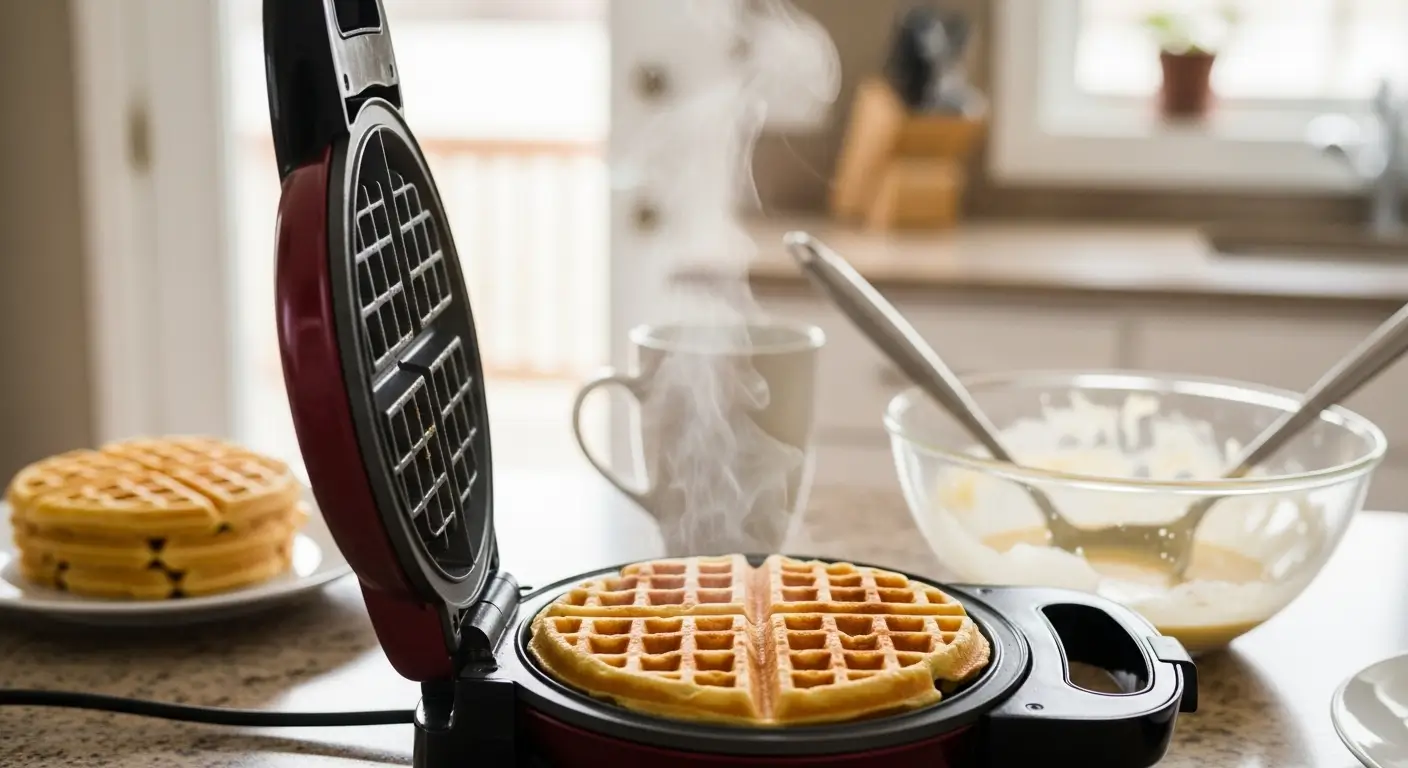 High protein lemon waffles