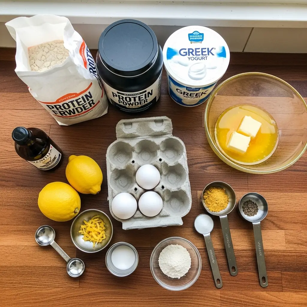 High protein lemon waffles