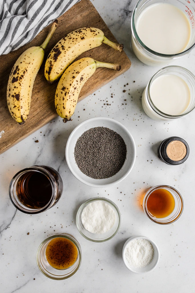 almond banana chia pudding