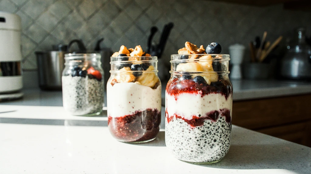 almond banana chia pudding