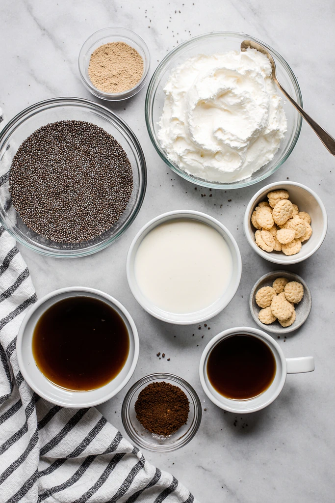 chia pudding tiramisu