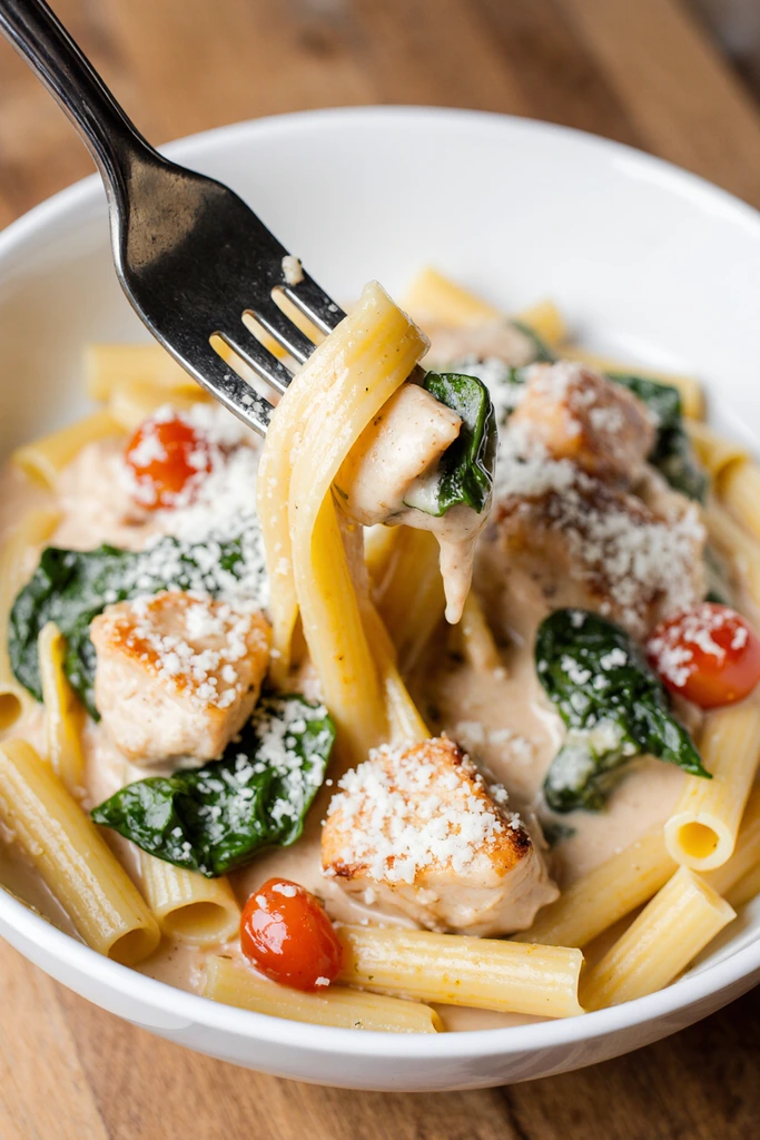 creamy Italian chicken pasta
