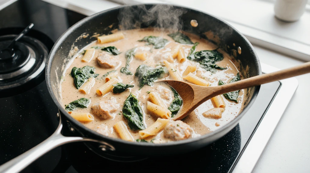 creamy Italian chicken pasta