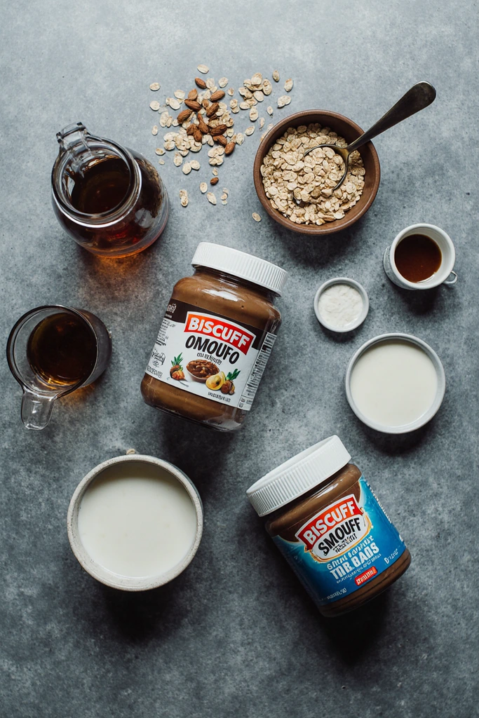 easy biscoff overnight oats