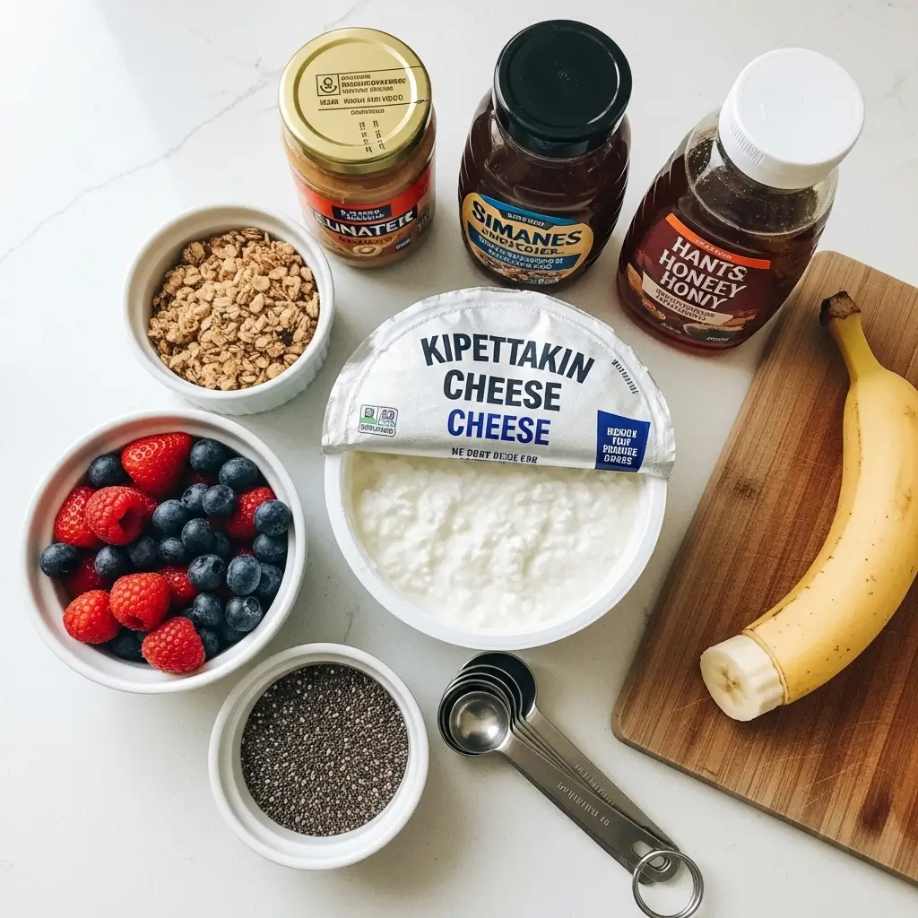 high protein cottage cheese bowl