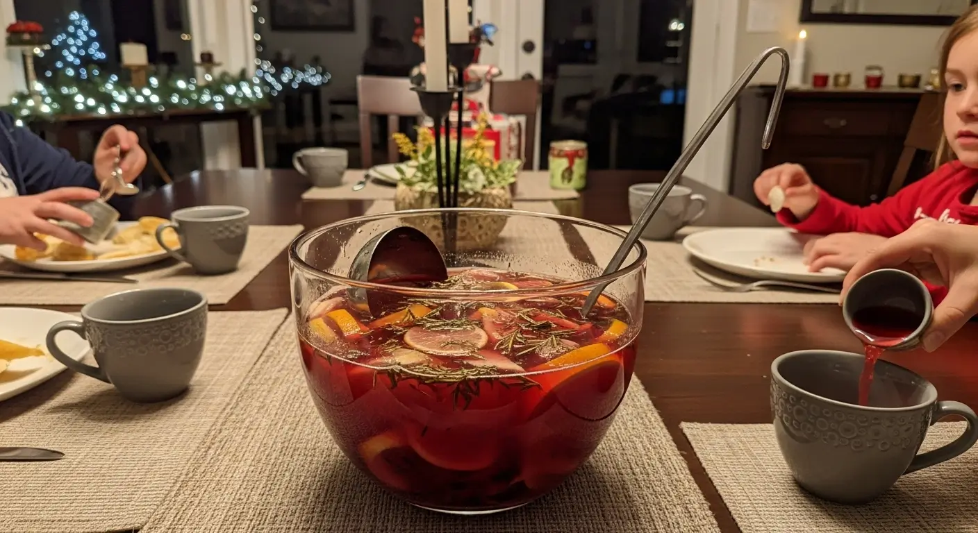 non alcoholic Christmas punch