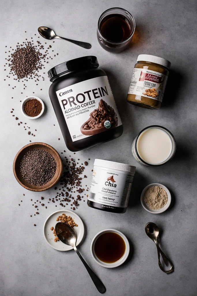 protein chocolate peanut butter chia pudding