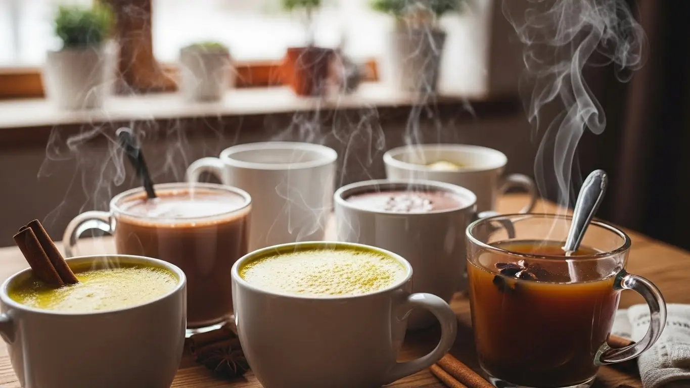 healthy and warming winter drinks