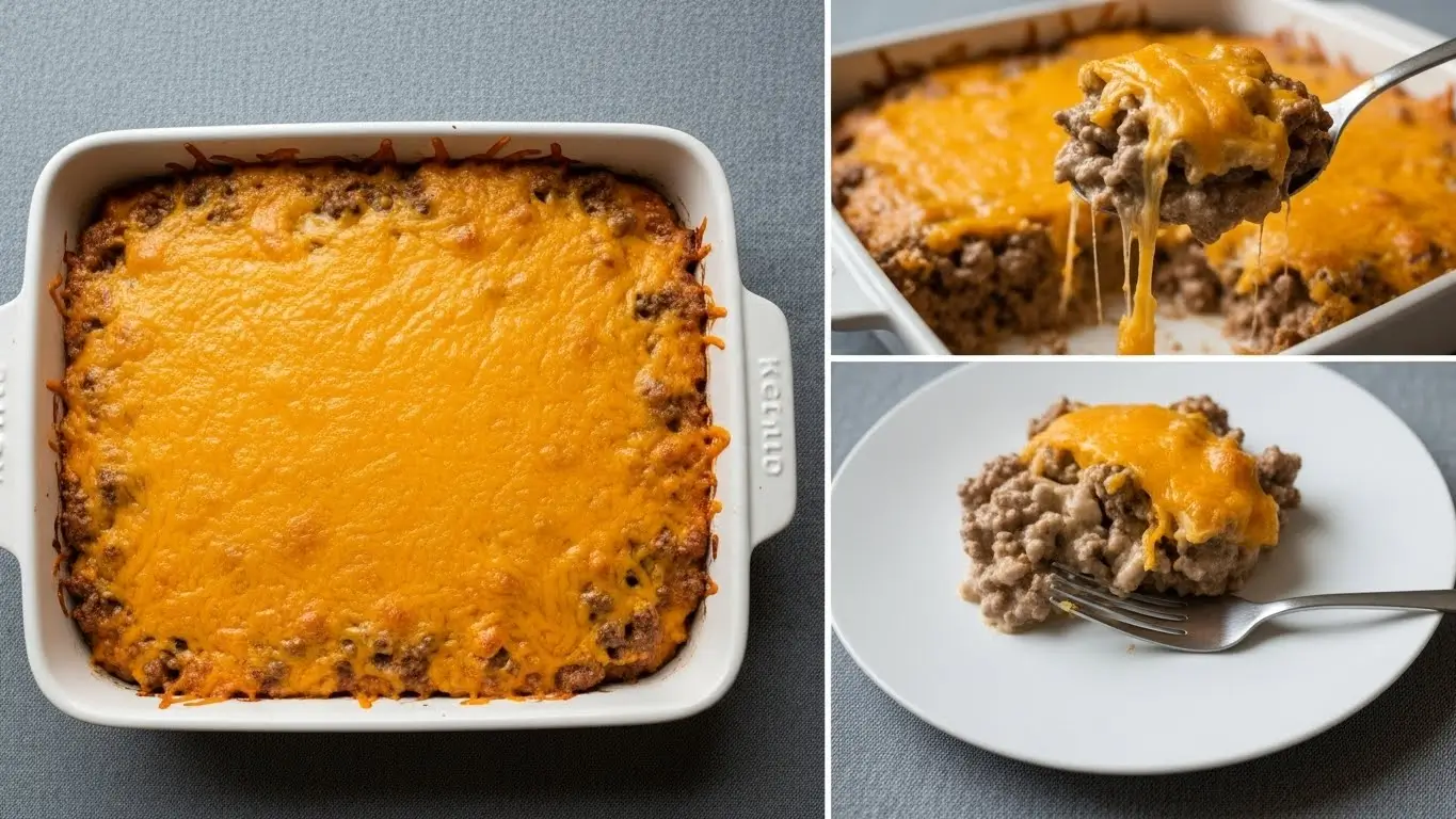 keto hamburger casserole