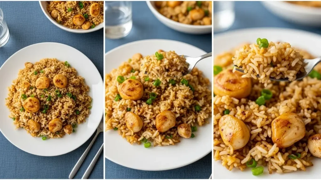 Crispy Garlic Chicken Fried Rice