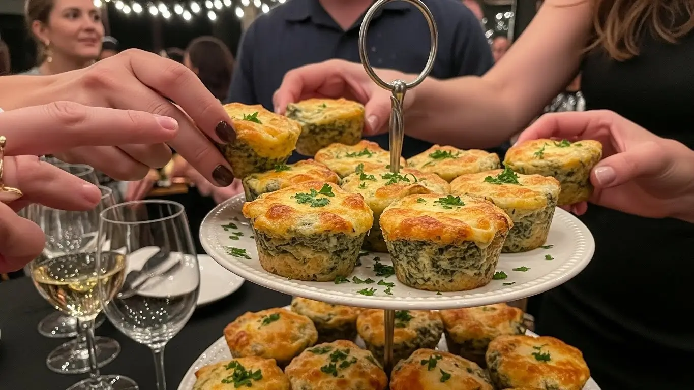 cheesy spinach artichoke dip cups