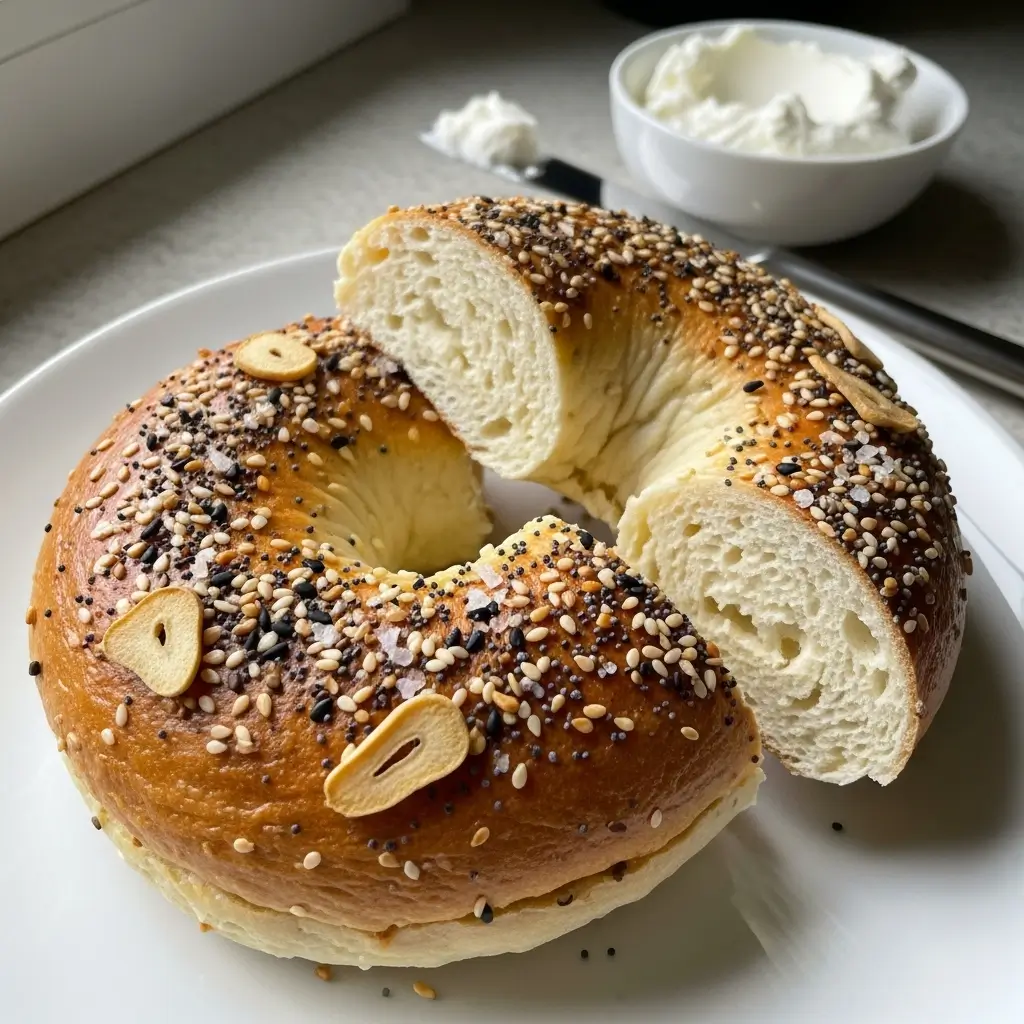 high protein cottage cheese bagels
