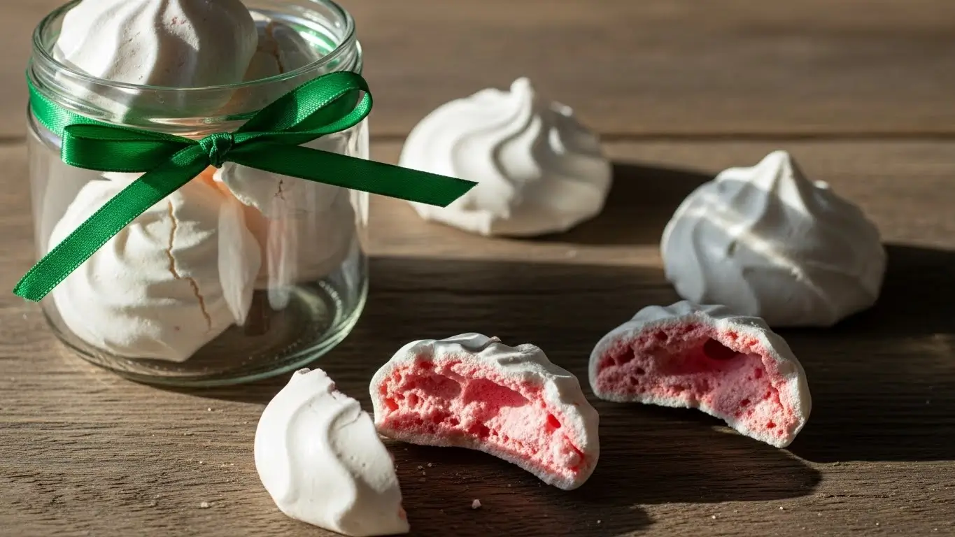 peppermint meringues