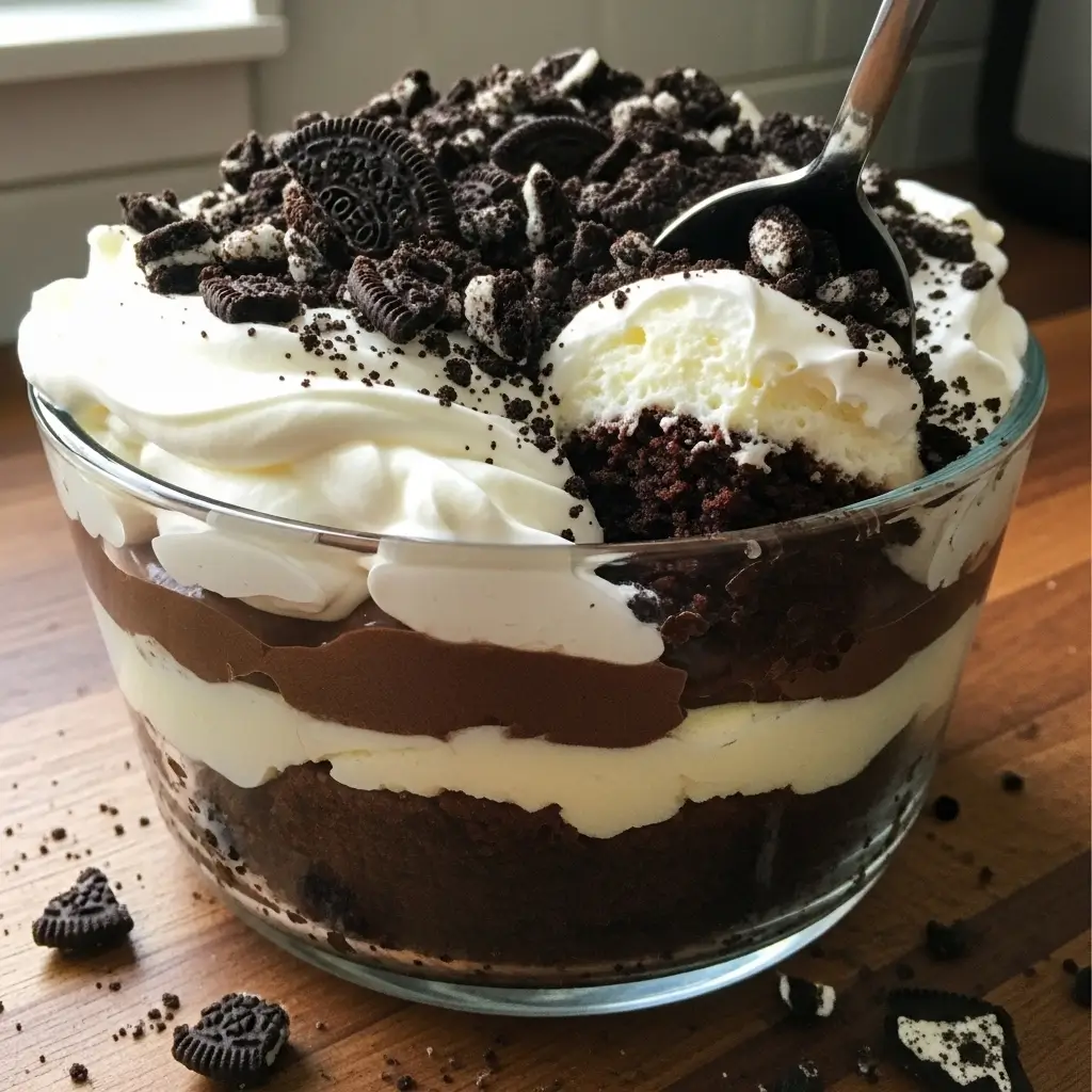 viral brownie pudding dessert
