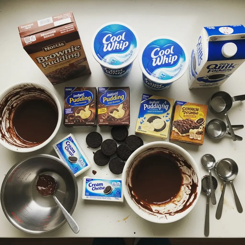 viral brownie pudding dessert